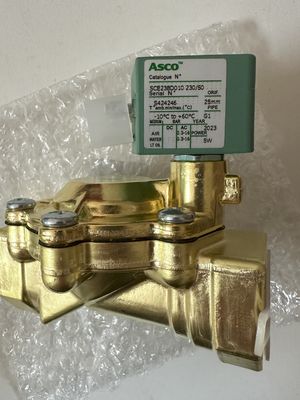 ASCO SCE238D008EMO.24/DC - ব্রাস বডি, EPDM, G1/2, 2/2 NC, সিরিজ 238 Solenoid Valves Pilot Operated Built In Pilot