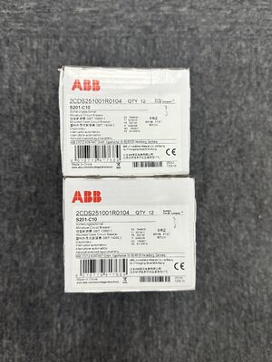 নিম্ন ভোল্টেজ সুরক্ষার জন্য ABB S201-C10 উচ্চ নির্ভরযোগ্যতা মিনিএচার সার্কিট ব্রেকার