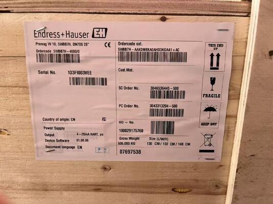 Endress Hauser 5WBB7H-4080/0 উচ্চ-নির্ভুল চাপ ট্রান্সমিটার