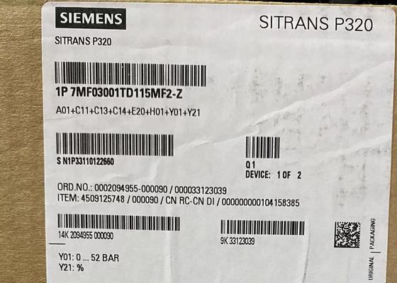 7MF0300-1TD1-5MF2-Z A00+E00+C11+H02 SIEMENS ট্রান্সমিটার ফর গেজ চাপ
