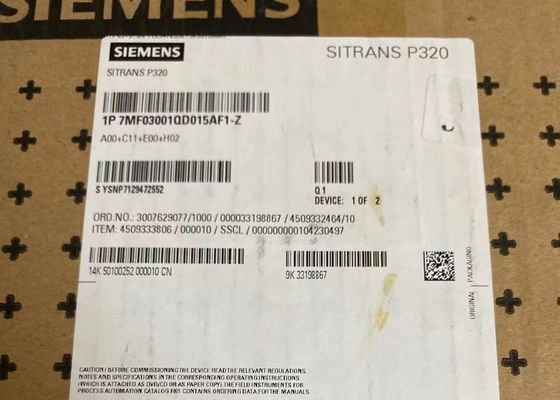 7MF0300-1TD1-5MF2-Z A00+E00+C11+H02 SIEMENS ট্রান্সমিটার ফর গেজ চাপ