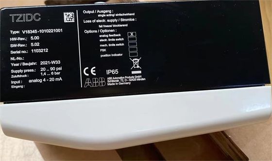 V18345-1010221001 ABB ভ্যালভ পজিশনার TZIDC ইলেক্ট্রো-নিউম্যাটিক V18345