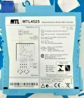 MTL4525 MTL ইনস্ট্রুমেন্টস সোলিনয়েড অ্যালার্ম ড্রাইভার MTL4500 MTL5500 সিরিজ