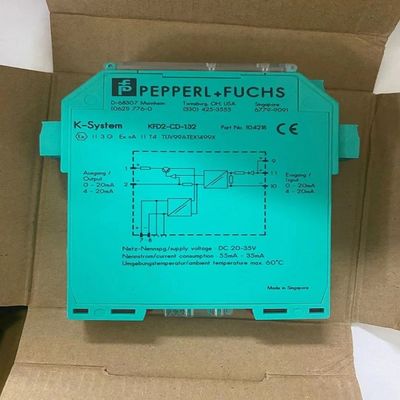 KFD2-CD-1.32 PEPPERL FUCHS বিচ্ছিন্ন বাধা বর্তমান ড্রাইভার 1 চ্যানেল সিগন্যাল কন্ডিশনার