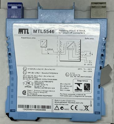 MTL5546 লাইন ত্রুটি সনাক্তকরণ সহ 4 ¢ 20mA হার্ট® ভালভ পজিশনারগুলির জন্য এমটিএল আইসোলেটিং ড্রাইভার