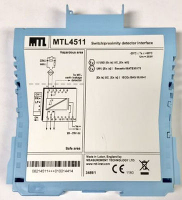MTL4511 MTL ইনস্ট্রুমেন্টস সুইচ/প্রক্সিমিটি ডিটেক্টর ইন্টারফেস 1-চ্যানেল, লাইন ত্রুটি সনাক্তকরণ সহ
