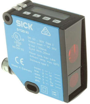 SICK লেজার দূরত্ব সেন্সর DT20 Hi DT20-P244B 24.3 মিমি x 72.4 মিমি x 54.1 মিমি