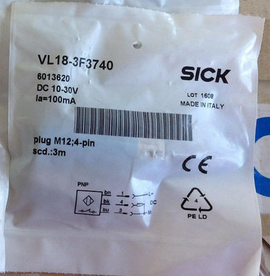 শিল্প প্রয়োগের জন্য SICK VL18-3F3740 ফটো ইলেকট্রিক রেট্রো-রিফ্লেক্টিভ সেন্সর