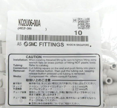 SMC KQ2U06-00A ফিটিং, ইউনিয়ন Y, KQ2 ফিটিং অপারেটিং চাপ পরিসীমা −100 KPa থেকে 1 MPa