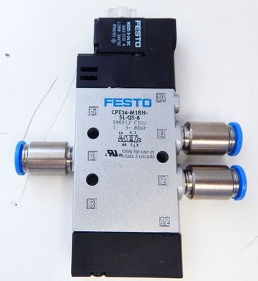 Festo CPE14-M1BH-5L-QS-8 ম্যাগনেট ভ্যালভ ব্যবহার করা হয় না / বৈদ্যুতিক অ্যাক্টিভেশন সঙ্গে OVP