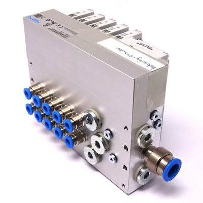 Festo VTUG-10-VRPT-B1T-Q10B-UB-QH6SU-16K+TTSC মাল্টি-পিন প্লাগ বা ফিল্ডবাস সংযোগ সহ ভ্যালভ ম্যানিফোড VTUG