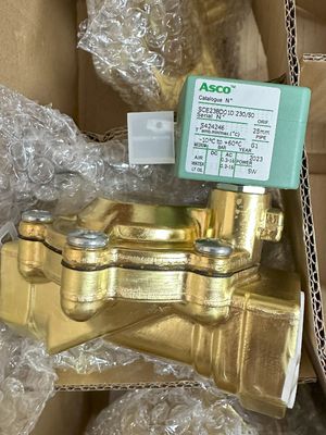 ASCO SCE238D008EMO.24/DC - ব্রাস বডি, EPDM, G1/2, 2/2 NC, সিরিজ 238 Solenoid Valves Pilot Operated Built In Pilot