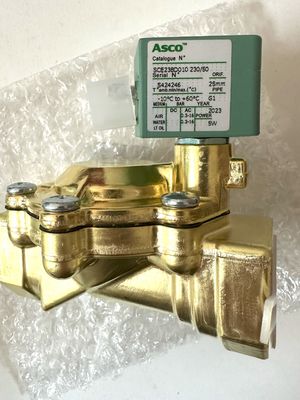 ASCO SCE238D008EMO.24/DC - ব্রাস বডি, EPDM, G1/2, 2/2 NC, সিরিজ 238 Solenoid Valves Pilot Operated Built In Pilot