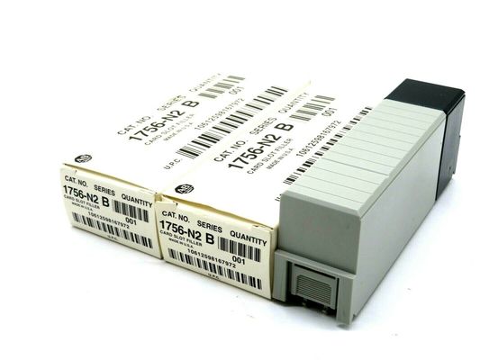 ALLEN BRADLEY 1756-N2 768-32V ভোল্টেজ ইনপুট কোডিং এবং 47-63 Hz ইনপুট ফ্রিকোয়েন্সি পরিসীমা সহ 2-পিস স্লট ফিলার মডিউল