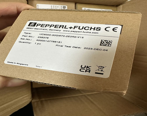 টেকসই P F UC6000-30GM70-2E2R2-V15 আল্ট্রাসোনিক সেন্সর ATEX সার্টিফিকেশন এবং সর্বোচ্চ 5000 পালস গণনা সহ