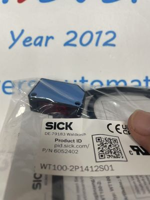 SICK WT100-2P1412S01 ফটো ইলেকট্রিক সেন্সর সঠিক সেন্সরিং 0 মি থেকে 40 মিটার সেন্সরিং রেঞ্জ এবং ≤ 2 শতাংশ পুনরুত্পাদনযোগ্যতার সাথে