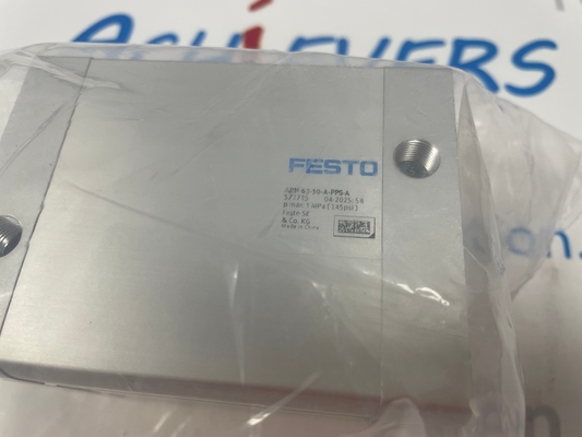 ফিস্টো কমপ্যাক্ট সিলিন্ডার ADN-63-50-A-PPS-A, ১৪মিমি নির্মাণ প্রস্থ এবং থ্রু-হোল মাউন্টিং সহ