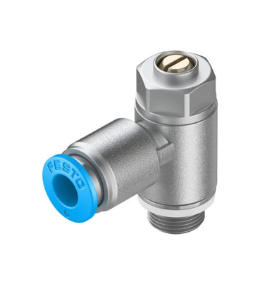 Festo একমুখী প্রবাহ নিয়ন্ত্রণ ভালভ GRLA-1/8-QS-6-D
