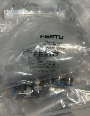 Festo একমুখী প্রবাহ নিয়ন্ত্রণ ভালভ GRLA-1/8-QS-6-D
