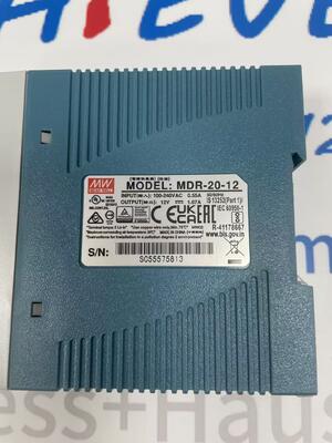 মিন ওয়েল এমডিআর-২০-১২ ইন্ডাস্ট্রিয়াল ডিআইএন-রেল পাওয়ার সাপ্লাই