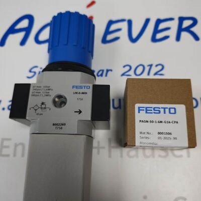 Festo PAGN-50-1.6M-G14-CPA EN 837-1 ফ্ল্যাঞ্জযুক্ত প্যানেল মাউন্ট প্রেসারমিটার
