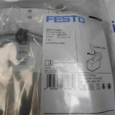 Festo NEBV-Z4WA2L-R-E-2 সোলিনয়েড ভালভ সংযোগ ক্যাবল