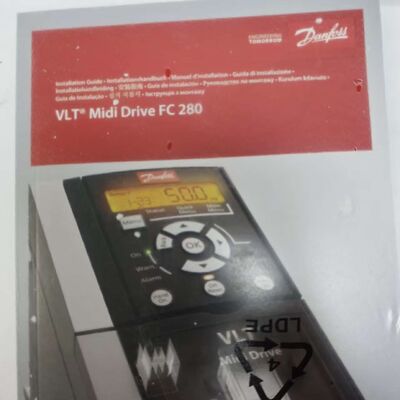 Danfoss FC-280P4K0T4E20H2BXCXX ভিএলটি মিডি ড্রাইভ 4kW 380-480V প্রোফিবাস এসি ফ্রিকোয়েন্সি রূপান্তরকারী