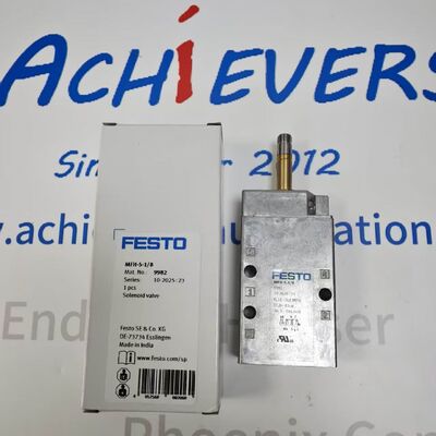 Festo MFH-5-18 Way Monostable Solenoid Poppet Valve (ফেস্টো এমএফএইচ-৫-১৮ ওয়ে একনিষ্ঠ সোলিনয়েড পুতুল ভালভ)
