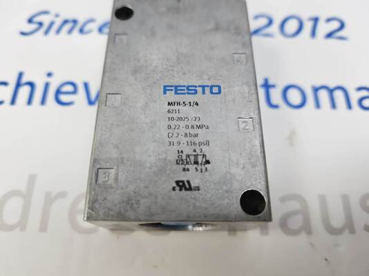 Festo MFH-5-1/4 পাইলট পুতুল সোলিনয়েড ভালভ