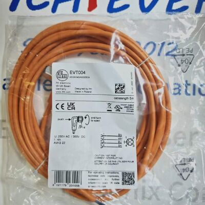 IFM EVT004 M12 কোণযুক্ত মহিলা সংযোগ ক্যাবল