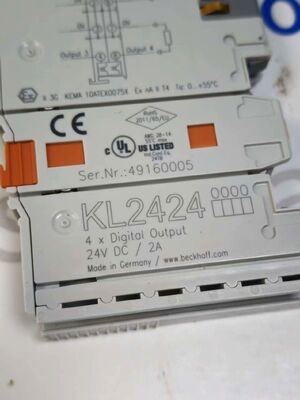 Beckhoff KL2424 4-চ্যানেল ডিজিটাল আউটপুট বাস টার্মিনাল