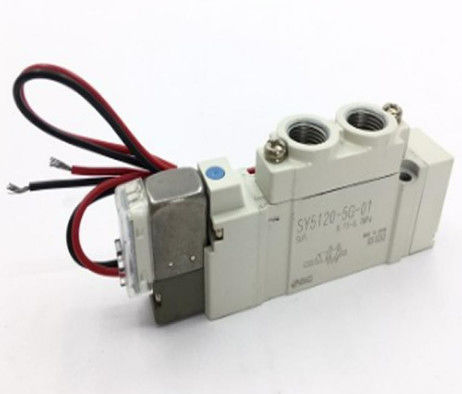 SMC SY5120-5G-01 ভালভ, Sol, SY5000 SOL/VALVE, RUBBER SEAL নামমাত্র ভোল্টেজ 24 VDC