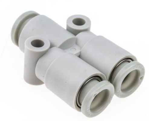 SMC KQ2U06-00A ফিটিং, ইউনিয়ন Y, KQ2 ফিটিং অপারেটিং চাপ পরিসীমা −100 KPa থেকে 1 MPa