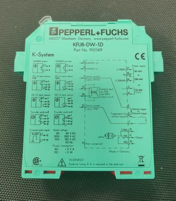 পেপারল + ফুচস রোটেশন স্পিড মনিটর KFU8-DW-1.D ≤ 10 Hz সুইচিং ফ্রিকোয়েন্সি এবং 0.3 মিমি লক্ষ্য আকার সহ