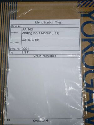YOKOGAWA AAI143-H00 16-চ্যানেল বিচ্ছিন্ন অ্যানালগ ইনপুট মডিউল