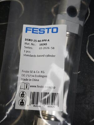 FESTO DSNU-25-40-PPV-A বৃত্তাকার বায়ুসংক্রান্ত সিলিন্ডার